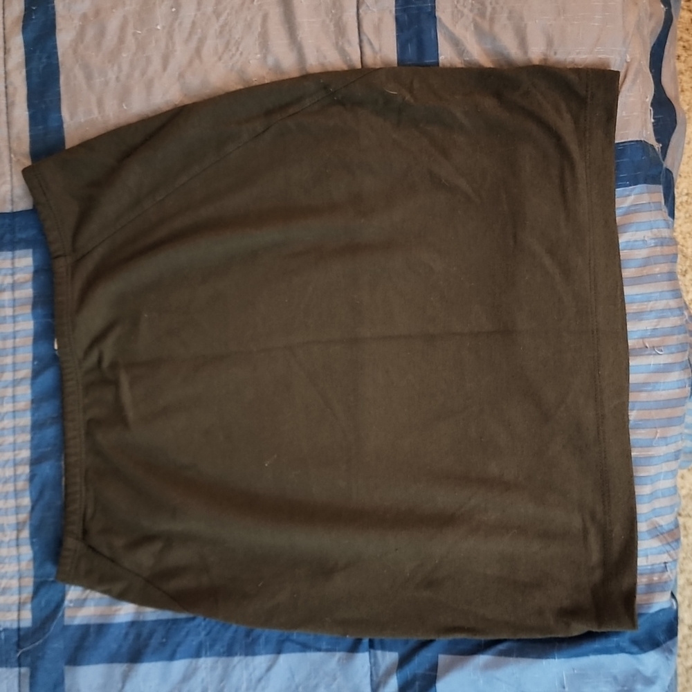 Army green skirt